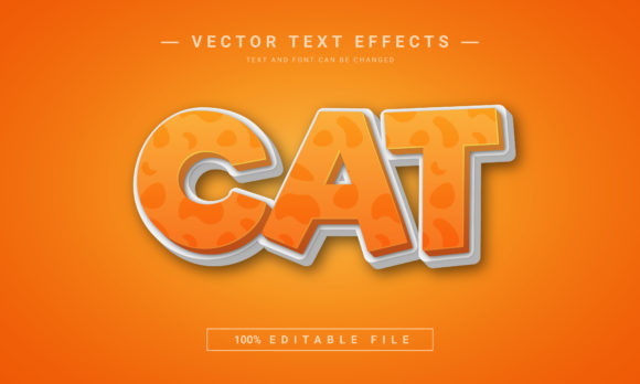 Cat Editable Text Effect: A 3D Design Tool for Any Project