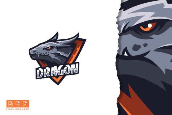 Dragon - Mascot & E-sport Logo: A Vector Powerhouse for Your Team