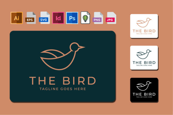 Effortless Elegance: The Bird Minimalist Logo Template
