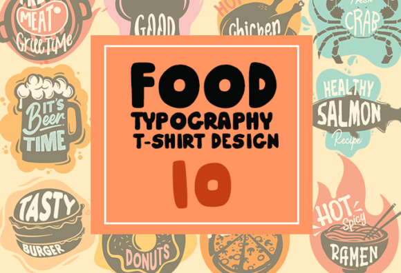 Food Typography T-shirt Design 10: Your Go-To for Foodie Branding