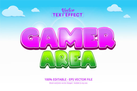 Gamer Area Text Effect: Beyond a Simple Typeface