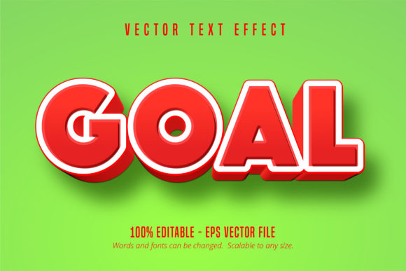Goal Text, Editable Text Effect: A Game-Changing Design Asset