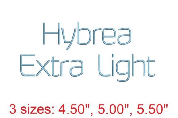 Hybrea XI: A Modern Embroidery Typeface for Precision
