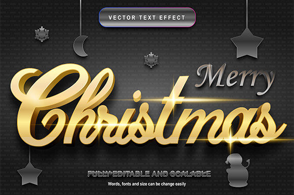 Merry Christmas Editable Text Vector: Your Ultimate Holiday Design Tool