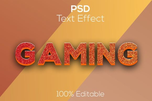 Modern 3D Editable PSD Text Effect for Games