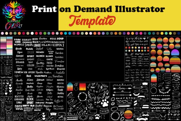 Print on Demand Illustrator Template: Elevate Your T-Shirt & KDP Designs