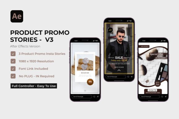 Product Promo V3: Dynamic After Effects Templates