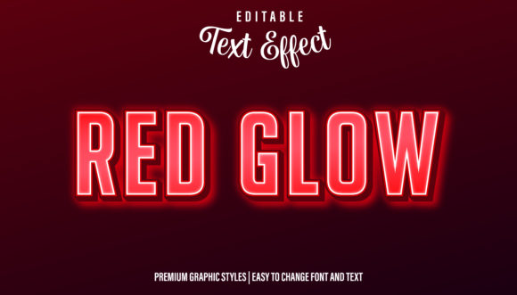 Red Neon Glow Text Effect: Instant Digital Impact