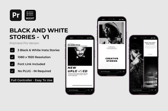 Timeless Impact: Mastering Monochrome with Black & White Stories V1