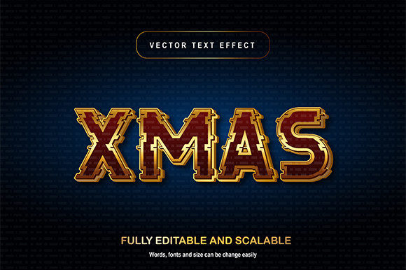 Transform Your Designs with Editable X-mas Text Effects