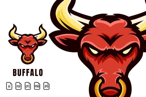 Unleash Your Brand's Power with the Buffalo Mascot Logo