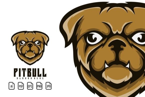 Unleash Your Brand's Power with the Pitbull Mascot Logo