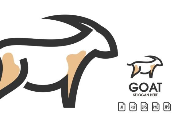 Unleash Your Brand's Spirit with the Goat Logo Template