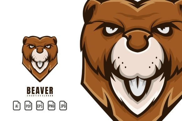 Unleash Your Brand with a Bold Beaver Mascot Logo