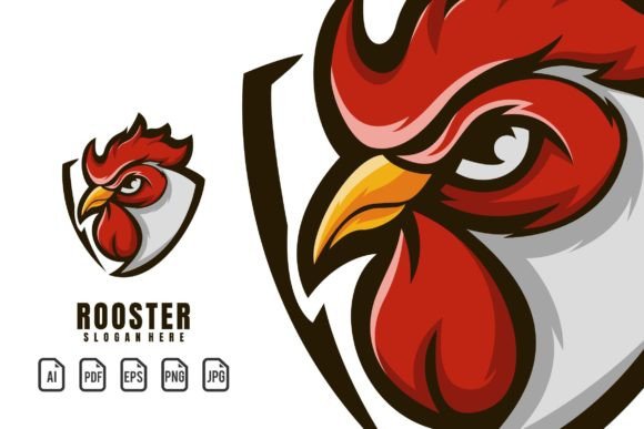 Unleash Your Brand’s Edge with the Roaster Mascot Logo