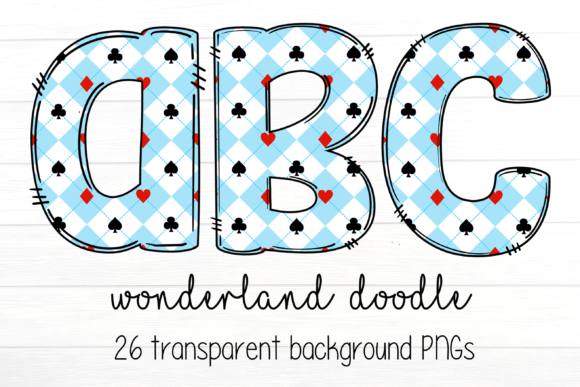 Wonderland Doodle Alphabet: A Whimsical Design Asset